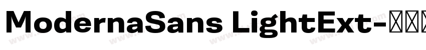ModernaSans LightExt字体转换